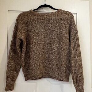 Aritzia TNA Pullover Knit, Carmel and Cream coloring Size XS